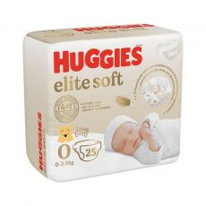 Подгузники Huggies Elite Soft 0+ до 3,5 кг, размер 0+, 25 шт.